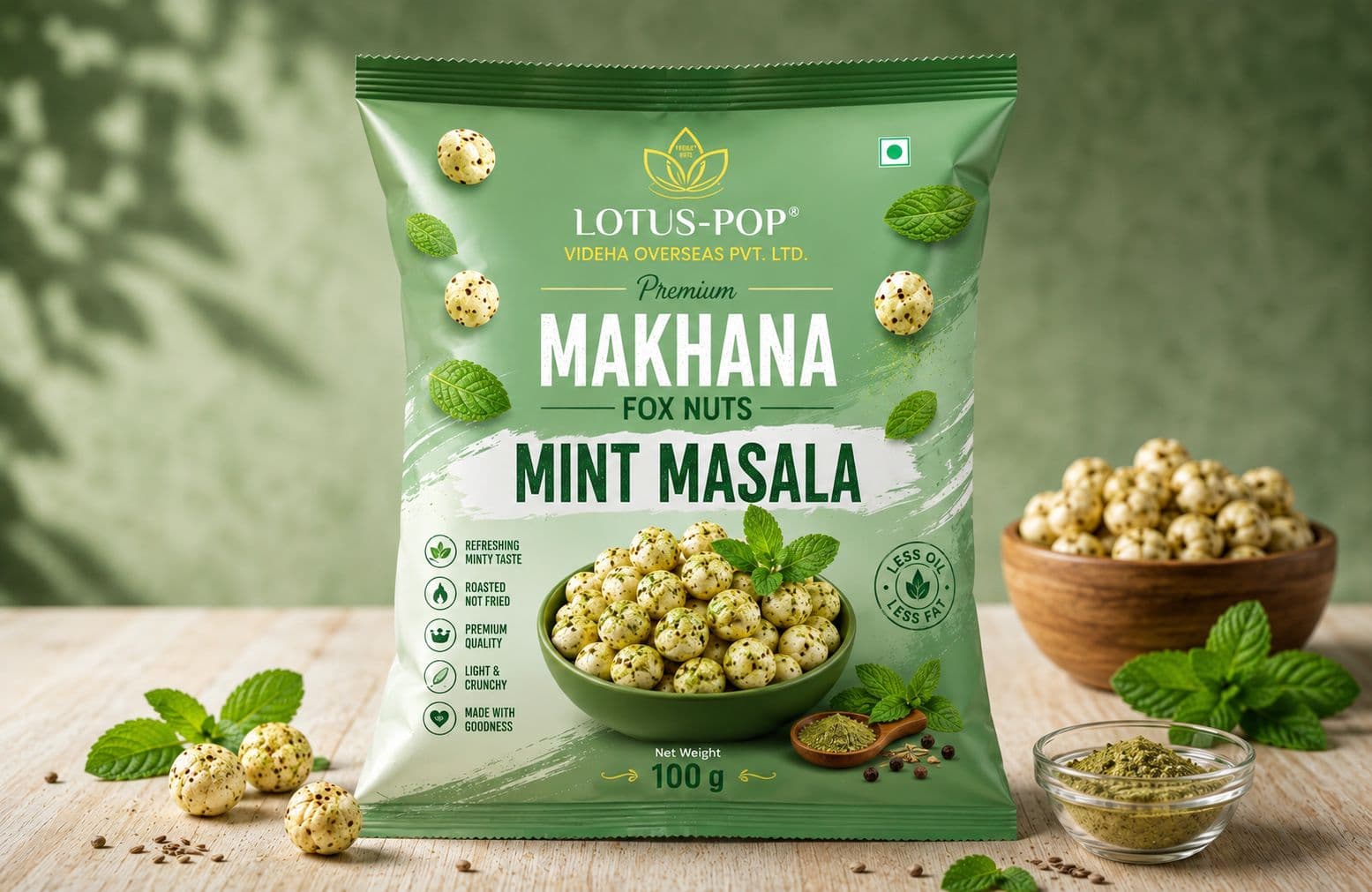 Mint Masala Makhana